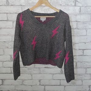 Pink Rose patterned sweater